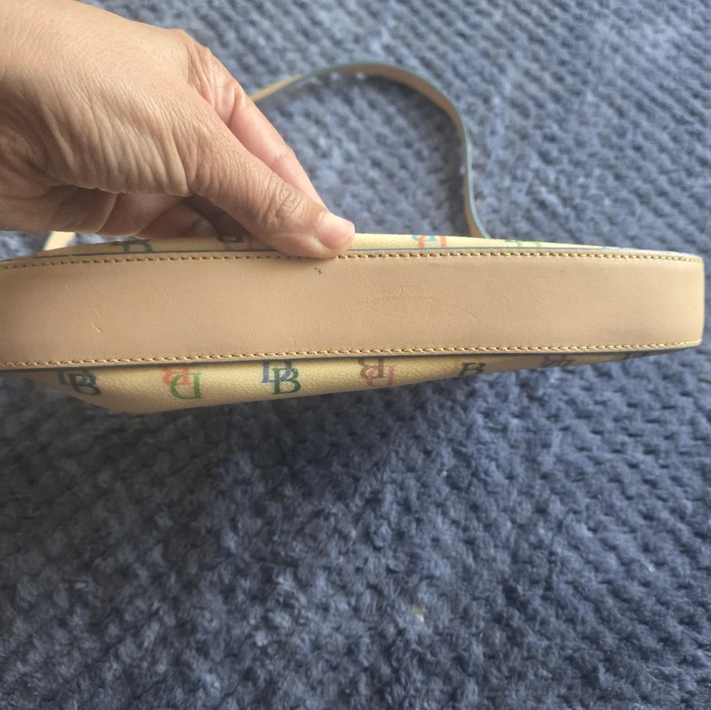 Dooney & Bourke Vintage Multicolor Logo Shoulder Bag